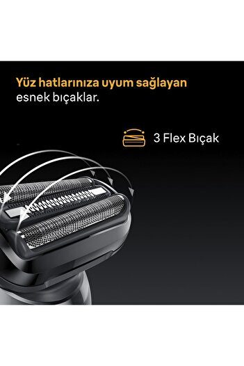 Braun Series 5 Elektrikli Tıraş Makinesi, Islak ve Kuru, 52-B1000S