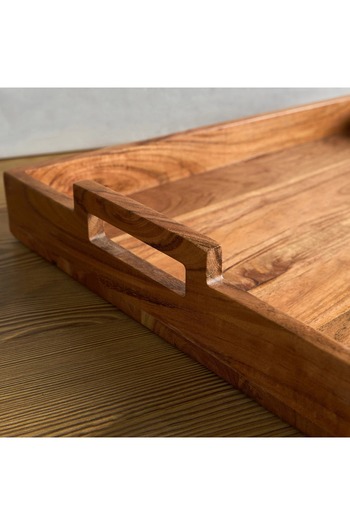Generic Mountain View Acacia Wood Serving Tray