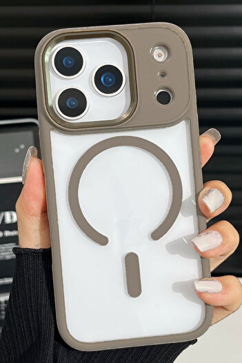 Nezih Case Apple iPhone 17 Pro Max Uyumlu Magsafe Kablosuz Şarj Özellikli Silikon Kapak Kılıf
