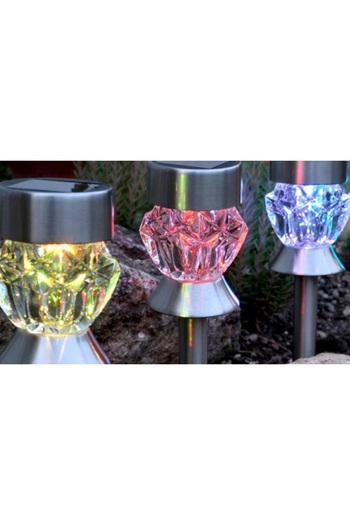 TOPI TOY Solar lamp, alternating colored light, height 33 cm
