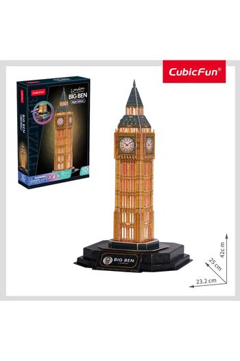 Cubic Fun 3D Puzzle Big Ben London Night Edition with LED 32 pieces