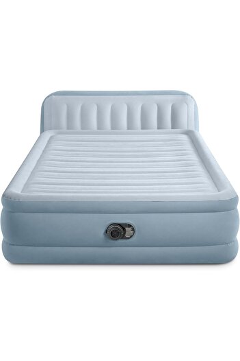 Intex Queen Plush Headboard Airbed W/Fiber-Tech Rp