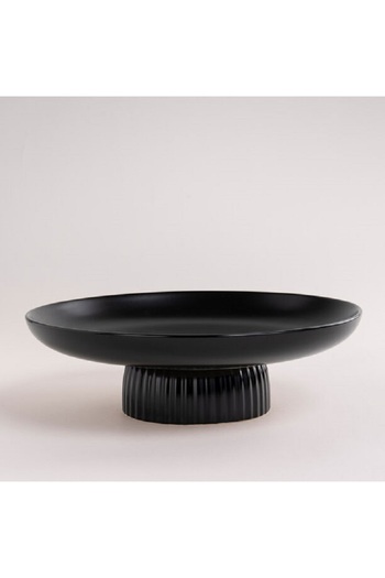 LA MESA black porcelain plate 28 cm