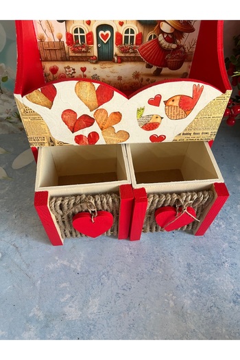 Bypinaryuksel Multi-Purpose Solid Box with Mesh Drawers