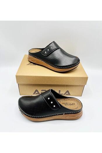 Apella Women's Orthopedic Sole Stitched Closed Front Mother Slippers Sabo Model