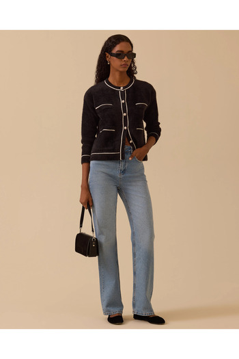 SEÇİL Buttoned Trim Detailed Knitwear Cardigan