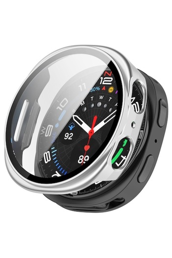 Stef's Cat Husa pentru Samsung Galaxy Watch8 40mm + Folie, Defense360 Pro, P81, Policarbonat, Silver