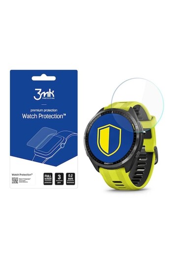 Danex Glass shield Display for Garmin Forerunner 965 set 3, Watch Protection ARC, L43, Polymer, Transparen
