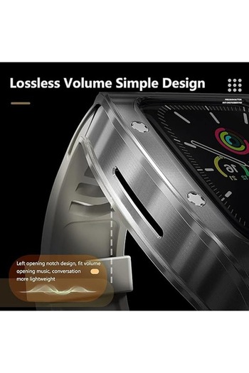 Danex Protective Case for Apple Watch Ultra/Ultra 2 + Strap, Q23, Lexgard, Deep Dark