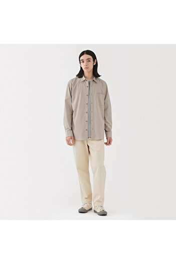 Muji Washed Denim Easy Pants (Natural)