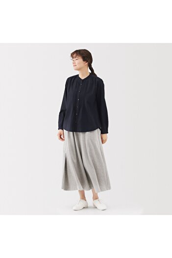 Muji Cotton Voile Long Sleeve Blouse