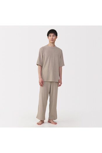 Muji Wearable Pile Towel Half Sleeve Loungewear Set