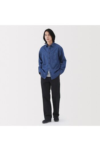 Muji Washed Chino Wide Pants