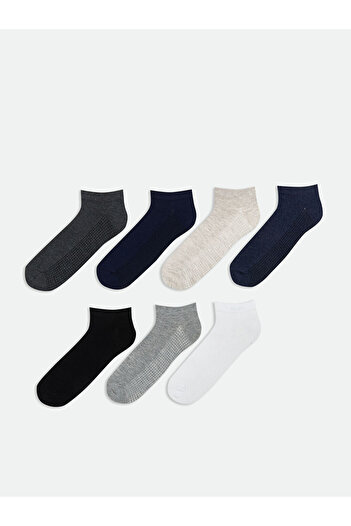 LC Waikiki Sparkling Selections from Shining Store |   Men's Booties Socks 7 Pack