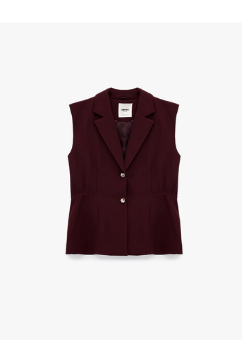 Koton Wide Neckline Buttoned Sleeveless Vest