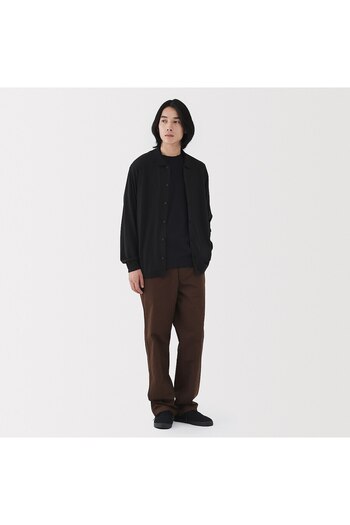 Muji Washed Chino Wide Pants