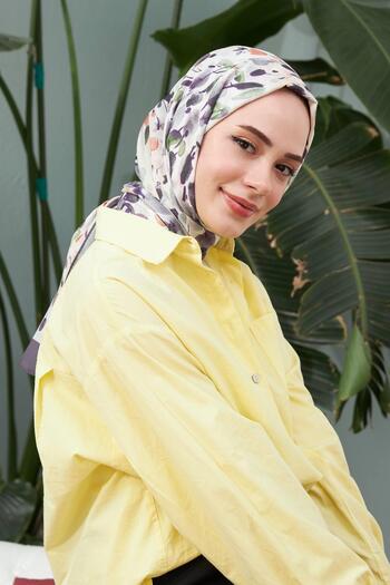 İpekhan Ipekhan Botanical Series - Lilek Purple Viscose Shawl 3023-08