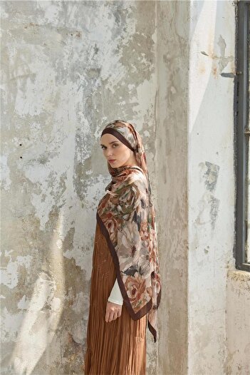 İpekhan Jardin Secret Collection Indian Silk Shawl 5013-05