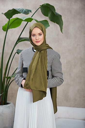İpekhan Σάλι γραμμής Leola Silky Jacquard Καφέ 9009-15
