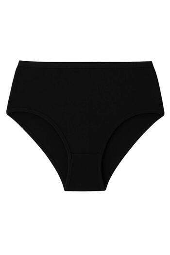 LİBELLA İÇ GİYİM Chiloți de damă cu talie înaltă mărime mare 5 pachete bumbac lycra - culoare neagră