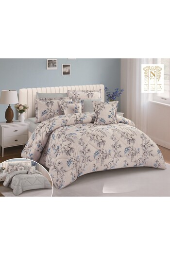 NAJMA Summer printed double bedspread with microfiber filling for a peaceful and comfortable sleep