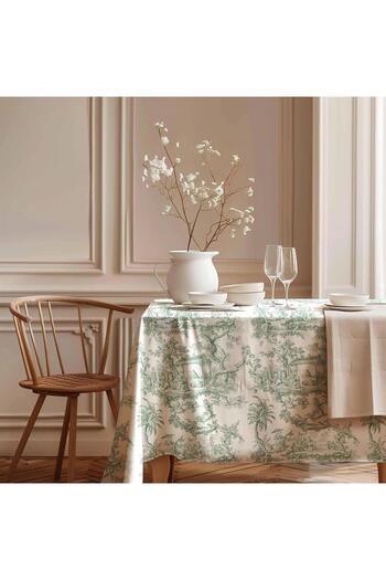 Markaev Green Panorama Cotton Tablecloth Msaort0017