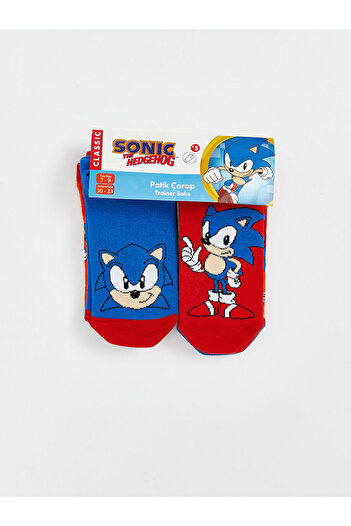 LC Waikiki Sonic Patterned Boy's Booties Socks