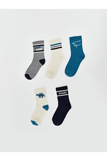 LC Waikiki Sparkling Selections from Shining Store |   Patterned Boys' Socks, Pack of 5