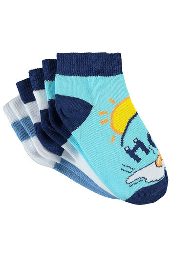 LC Waikiki Socks Boys' Booties Socks 2-12 Years Old Blue