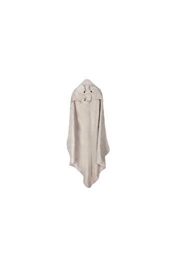 Porland Elephant Hooded Gray Children's Towel 100X100