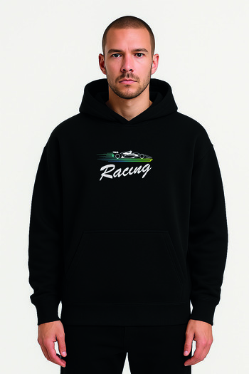 JDM Φούτερ με κουκούλα με στάμπα Racıng Formula