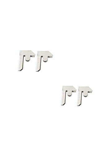 STRATEGIC Set 4 connectors for assembling metal shelves