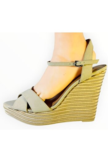 Call it Spring Women's Sandals by Aldo Vegan Leather Beige Platform Espadrilles Size 39 EU