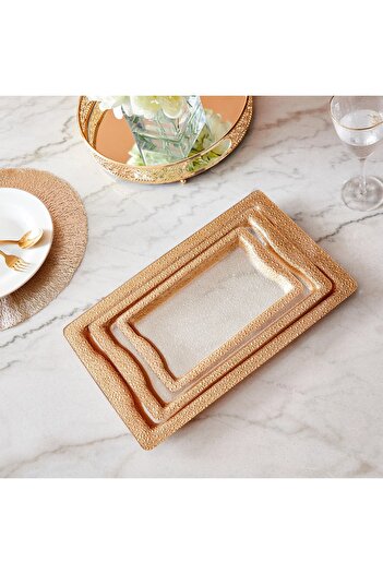 Generic Opalina Acrylic Tray - Set of 3