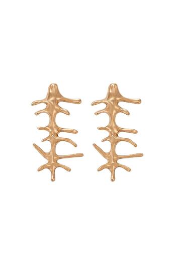 Pursehuit Gold-colored earrings, shape, Malia C8