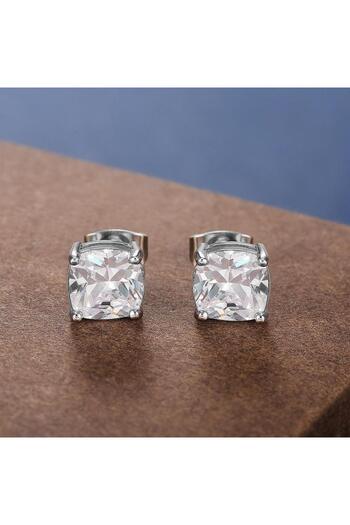 Pursehuit Silver earrings, with zirconium stones, Simona C18