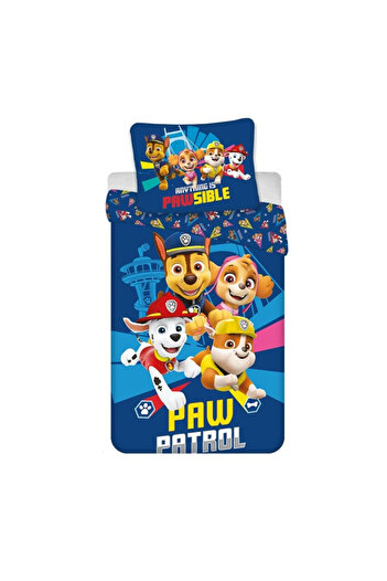 PAW PATROL Paw Patrol Pawsible Blue bedding set 140×200cm, 65x65 cm