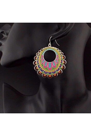 Pursehuit Colorful round earrings, Louella C2