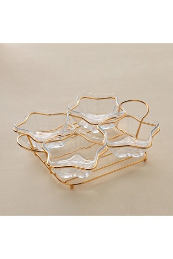 Generic Ramadan Kareem 5-Piece Appetiser Set with Stand