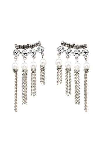 Pursehuit Chandelier earrings, silver, Alina C3