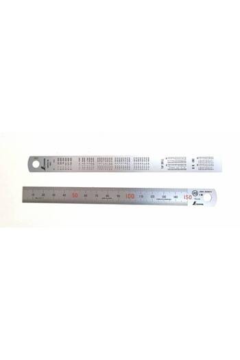 SHİNWA Stainless Steel Ruler 15 Cm, 6 Inches. Precision Ruler Made in Japan