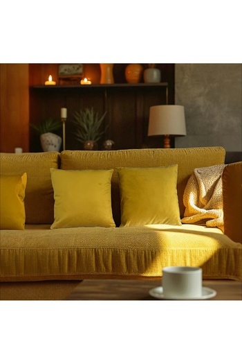 PATRU ANOTIMPURI Set of 2 pillowcases 40 x 40 cm, velvet material