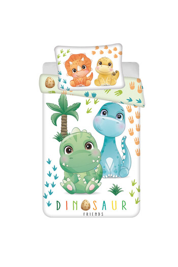 dinozauri Dinosaur Friends children's bedding 100×135cm, 40×60 cm