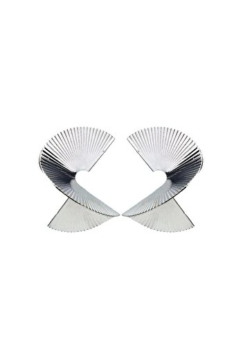 Pursehuit Silver earrings, spiral shape, Reka C2