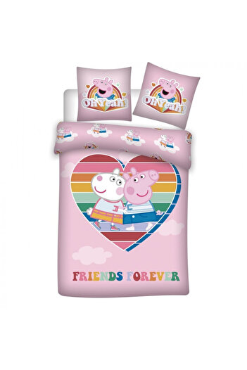 Peppa Pig Peppa Pig Love bedding set 140×200cm, 63×63 cm microfiber