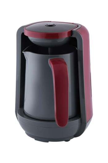 ALSAIF -ELEC Professional Fresh Turkish Coffee Machine 250 ml 480 W E03425 Black/Red