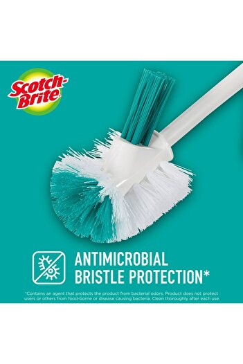 Scotch Brite Bowl & Rim Brush 491 – 12.2" Handle, 2.5" Bristles, Durable Toilet Cleaner