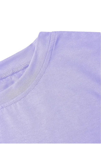 PENTHİLUS Comfortable Cat Print Round Neck Low Sleeve T-Shirt
