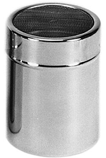 WAS Stainless Steel Shaker with Sieve for Powdered Sugar, 300 ml