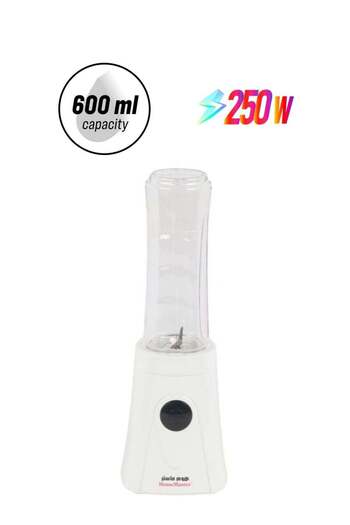 HOME MASTER HomeMaster Unbreakable Personal Sports Blender Compact Smoothie Maker 600ml White